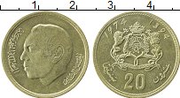 Продать Монеты Марокко 20 сантим 1974 Латунь