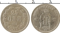 Продать Монеты Швеция 25 эре 1874 Серебро