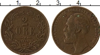 Продать Монеты Швеция 2 эре 1873 Медь