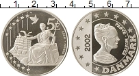 Продать Монеты Дания 5 евро 2002 Серебро