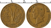 Продать Монеты Африканский союз 5 франков 1956 Латунь