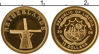 Продать Монеты Либерия 12 долларов 2008 Золото