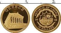 Продать Монеты Либерия 12 долларов 2008 Золото