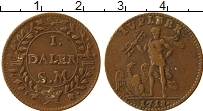 Продать Монеты Швеция 1 далер 1718 Медь