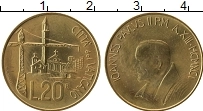 Продать Монеты Ватикан 20 лир 1991 Латунь