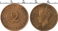 Продать Монеты Сейшелы 2 цента 1948 Медь