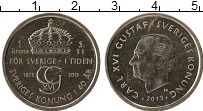 Продать Монеты Швеция 1 крона 2013 Медно-никель