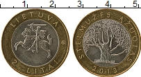 Продать Монеты Литва 2 лит 2013 Биметалл
