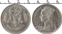 Продать Монеты Мадагаскар 5 франков 1953 Алюминий