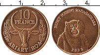 Продать Монеты Мадагаскар 10 франков 2003 Бронза