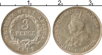 Продать Монеты Западная Африка 3 пенса 1919 Серебро