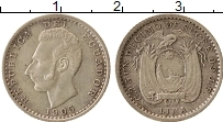 Продать Монеты Эквадор 1/2 десимо 1905 Серебро