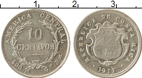Продать Монеты Коста-Рика 10 сентаво 1889 Серебро
