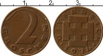 Продать Монеты Австрия 2 гроша 1937 Бронза