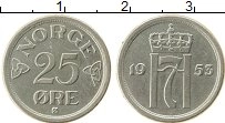 Продать Монеты Норвегия 25 эре 1957 Медно-никель