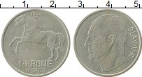 Продать Монеты Норвегия 1 крона 1963 Медно-никель