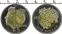 Продать Монеты Бонайре 5 долларов 2011 Биметалл