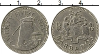 Продать Монеты Барбадос 25 центов 1980 Медно-никель