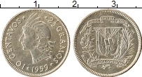 Продать Монеты Доминиканская республика 10 сентаво 1961 Серебро