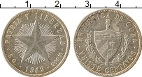 Продать Монеты Куба 20 сентаво 1949 Серебро