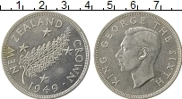 Продать Монеты Новая Зеландия 1 крона 1949 Серебро