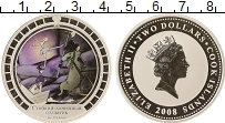 Продать Монеты Острова Кука 2 доллара 2008 Серебро