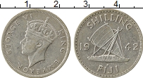 Продать Монеты Фиджи 1 шиллинг 1942 Серебро