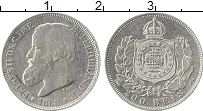 Продать Монеты Бразилия 200 рейс 1867 Серебро