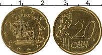 Продать Монеты Кипр 20 евроцентов 2008 Латунь