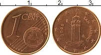 Продать Монеты Сан-Марино 1 евроцент 2006 Бронза