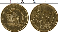 Продать Монеты Кипр 50 евроцентов 2008 Латунь