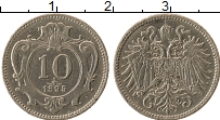 Продать Монеты Австрия 10 геллеров 1893 Никель
