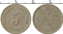 Продать Монеты Германия 5 пфеннигов 1902 Медно-никель