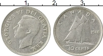 Продать Монеты Канада 10 центов 1950 Серебро