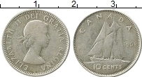 Продать Монеты Канада 10 центов 1957 Серебро