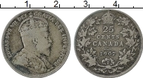 Продать Монеты Канада 25 центов 1906 Серебро