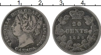 Продать Монеты Канада 20 центов 1858 Серебро