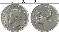 Продать Монеты Канада 25 центов 1944 Серебро
