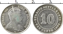 Продать Монеты Стрейтс-Сеттльмент 10 центов 1910 Серебро