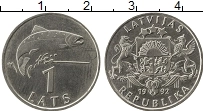 Продать Монеты Латвия 1 лат 1992 Медно-никель