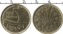Продать Монеты Испания 100 песет 1993 Латунь