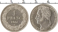 Продать Монеты Бельгия 1 франк 1844 Серебро