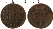 Продать Монеты Вальдек-Пирмонт 1 пфенниг 1781 Медь