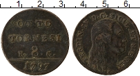 Продать Монеты Сицилия 8 торнеси 1797 Медь