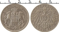 Продать Монеты Гамбург 2 марки 1900 Серебро