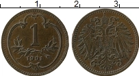Продать Монеты Австрия 1 геллер 1901 Бронза