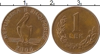 Продать Монеты Албания 1 лек 2008 сталь с медным покрытием