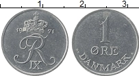 Продать Монеты Дания 1 эре 1971 Цинк