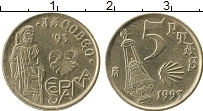 Продать Монеты Испания 5 песет 1993 Медно-никель