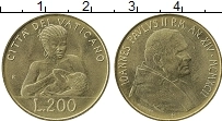 Продать Монеты Ватикан 200 лир 1992 Бронза